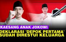 VIDEO: Geger Kaesang Anak Jokowi Siap Maju Depok Pertama, Tegaskan Direstu Keluarga