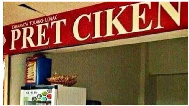 6 Tulisan Nama Makanan Pakai Bahasa Inggris Ini Kocak, Bikin Tepuk Jidat