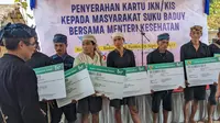 Warga Baduy Luar yang sudah terdaftar Program Jaminan Kesehatan Nasional (JKN) adalah 6.196 jiwa. (Foto: Liputan6.com/Ade Nasihudin)