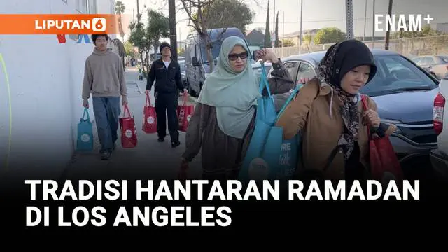 VIDEO: Hantaran Ramadan untuk Tetangga dari Masjid Indonesia Los Angeles