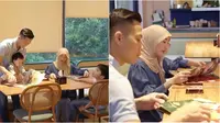 Potret Larissa Chou buka puasa bareng suami dan anak. (sumber: Instagram/larissachou)