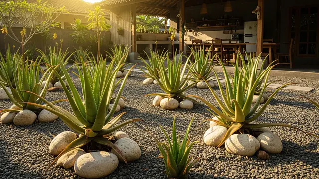 Tanaman Hias untuk Taman Kering di Samping Dapur (AI Generated)