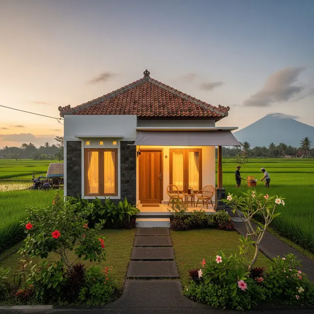9 Rumah Impian Masa Tua di Desa Desain Simpel dan Nyaman