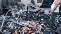 Ruangan tempat FR ditemukan tewas terbakar di dalam rumahnya di Kabupaten Ogan Komering Ilir (OKI) Sumsel (Liputan6.com / Nefri Inge)