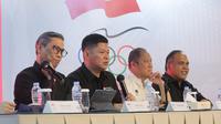Konferensi Pers NOC Indonesia di Jakarta, Rabu (24/12/2025) siang. (Bola.com/Muhammad Iqbal Ichsan)