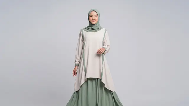 Setelan Tunik dan Rok Panjang