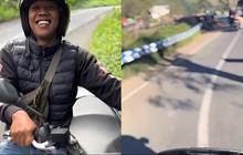 Motor harus ditahan dengan sekuat tenaga di turunan karena untungnya masih selamat saat rem blong.