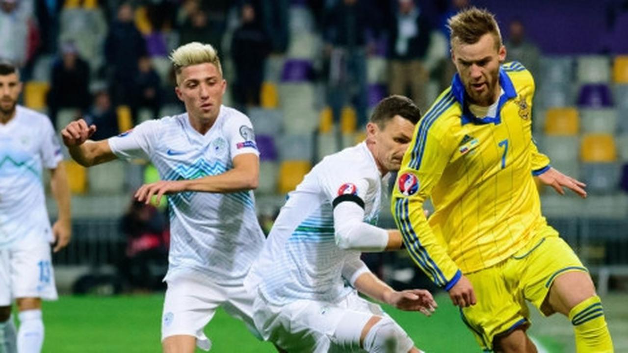 Hasil pertandingan Slovenia vs Ukraina: skor 1-1