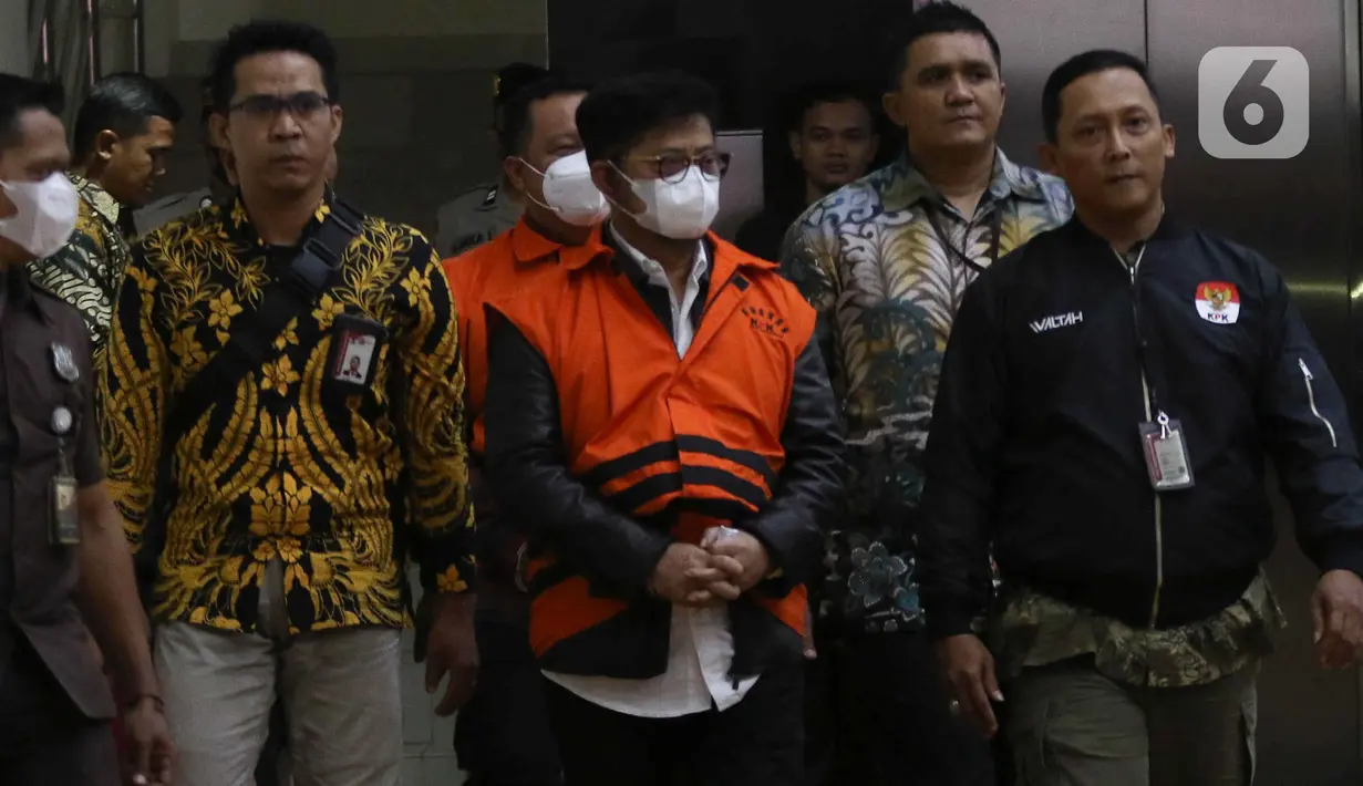 <p>Syahrul Yasin Limpo ditahan dalam kasus dugaan pemerasan dengan jabatan, penerimaan gratifikasi, dan tindak pidana pencucian uang (TPPU) di lingkungan Kementerian Pertanian. (Liputan6.com/Herman Zakharia)</p>