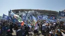 Tercatat, Napoli sudah tiga kali menjuarai Liga Italia. Mereka meraih scudetto pada 1986-1987, 1989-1990, dan 2022-2023. (Alessandro Garofalo/LaPresse via AP)