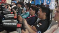 Adapun penonton yang ingin memainkan simulator balap virtual ini akan diberikan waktu selama tujuh menit dengan dua hingga tiga lap. (merdeka.com/Iqbal S. Nugroho)