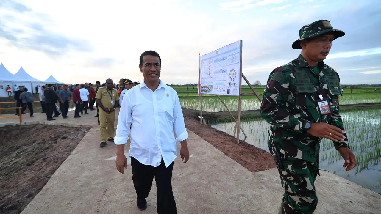 Menteri Pertanian Amran Sulaiman di Merauke, Papua Selatan, Selasa (23/7) (Istimewa)