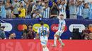 Kemenangan dua gol tanpa balas ini membawa Argentina ke partai final dan akan berjumpa pemenang duel antara Kolombia vs Uruguay. (AP Photo/Julia Nikhinson)