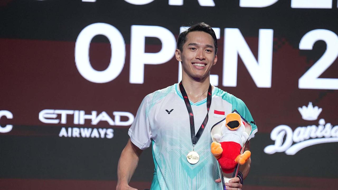 FOTO: Jonatan Christie Persembahkan Satu-Satunya Gelar untuk Indonesia di Denmark Open 2025