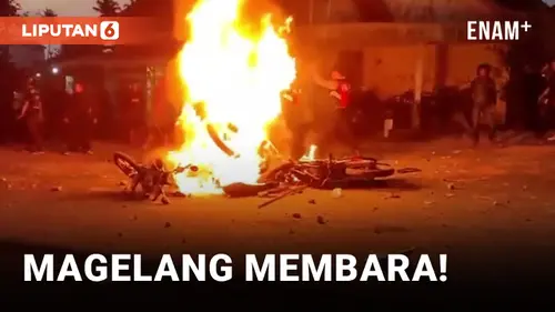 VIDEO: Simpatisan Partai Bentrok dengan Ormas di Magelang