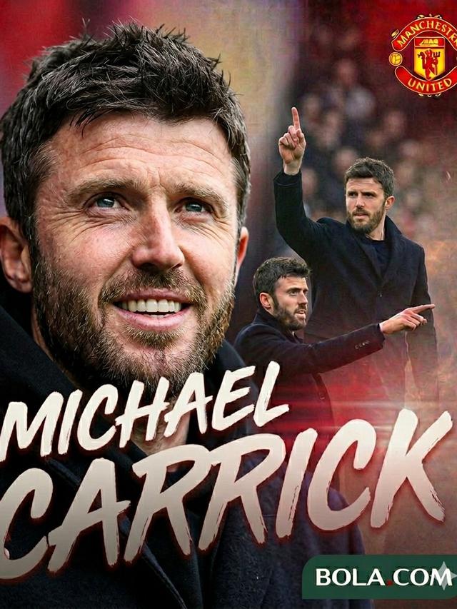 Ilustrasi Michael Carrick di Manchester United. (Bola.com/AFP/Gemini)