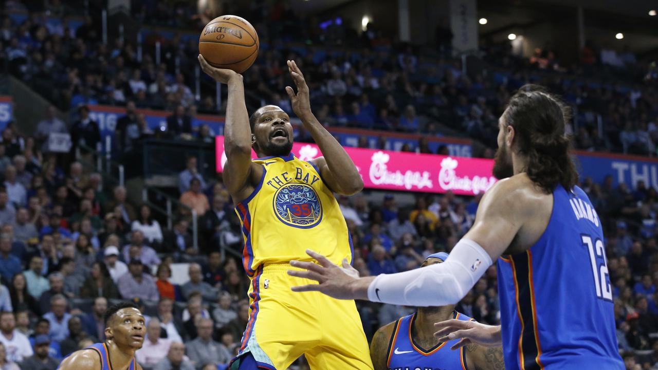 Kevin Durant membantu Warriors kalahkan Thunder
