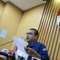 Kepala Bagian Pemberitaan dan Publikasi KPK Priharsa Nugraha saat memberi keterangan di Gedung KPK, Jakarta. (Liputan6.com/Helmi Afandi)