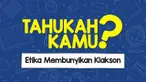 Suka sebel gak sih kalau ada yang klakson di kemacetan? Tahukah kamu tentang etika membunyikan klakson? Simak video berikut.