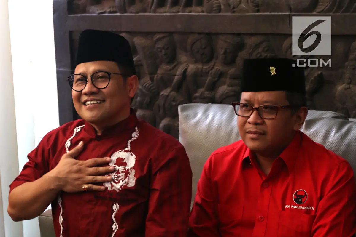Bahas Pilpres 2019, Cak Imin Terima Rombongan PDIP di Kantor PKB