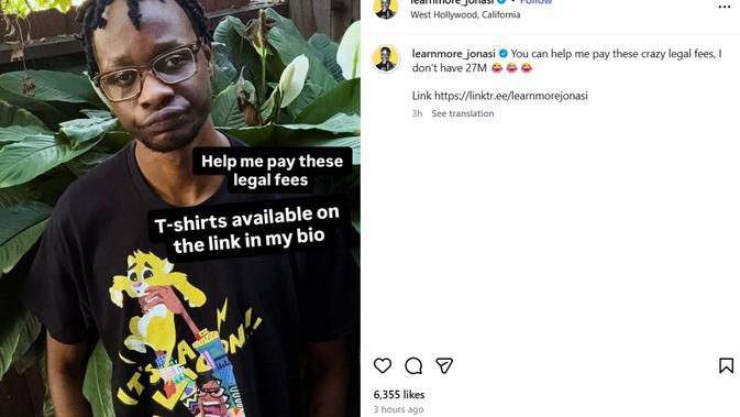 Reaksi Kocak Komedian Learnmore Jonasi, Digugat dalam Jumlah Fantastis soal Konten OST Lion King