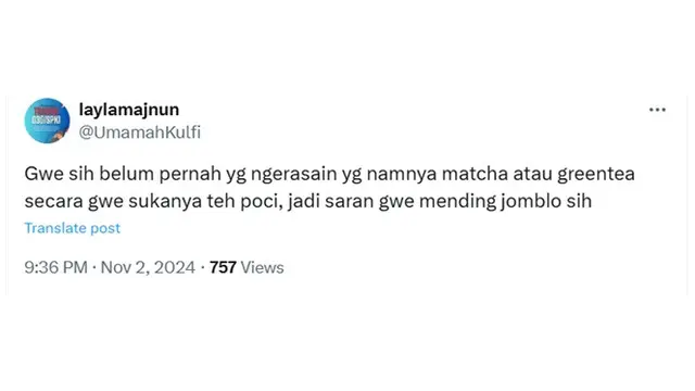 6 Perbedaan Matcha dan Green Tea Menurut Netizen Ini Kocak