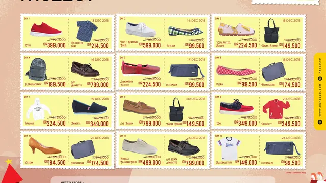 Berburu Sepatu Kesayangan dengan Diskon 50 Persen di Hari Natal