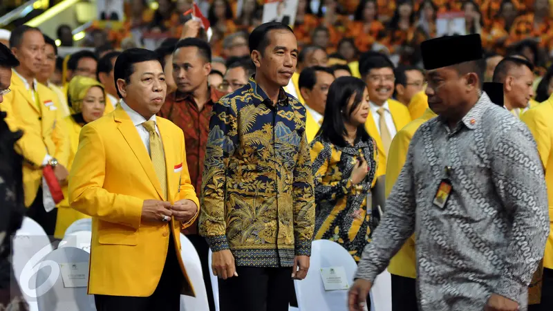 20160729-Presiden Jokowi, Megawati Hingga Ahok Hadiri Penutupan Rapimnas Partai Golkar-Jakarta