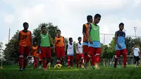 Pemain Timnas U-14 ( Helmi Fithriansyah/Liputan6.com)