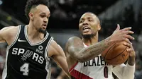 Pertandingan NBA, Portland Trail Blazers melawan tuan rumah San Antonio Spurs, Spurs menang 131-118 atas Blazers (Foto: AP Photo/Darren Abate)