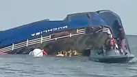 KMP Muchlisa Tenggelam di Perairan Teluk Balikpapan