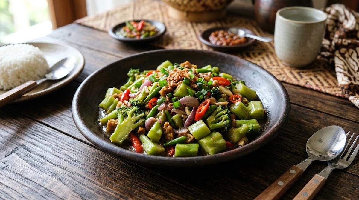 Resep Oseng Bonggol Brokoli agar Tidak Ada Bagian Sayur yang Terbuang/AI Generated