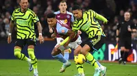 Ini menjadi hasil fenomenal bagi Aston Villa dalam waktu sepekan ini. Dalam waktu yang tak jauh, Villa berhasil kalahkan dua klub besar Manchester City dan Arsenal dengan skor yang identik. (AP Photo/Rui Vieira)