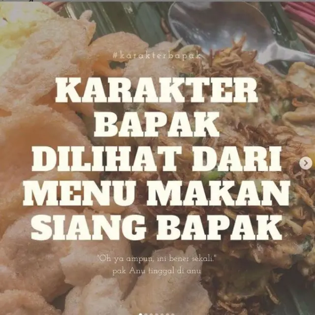 Ridwan Kamil Unggah Tipe Bapak Dilihat dari Menu Makan Siang