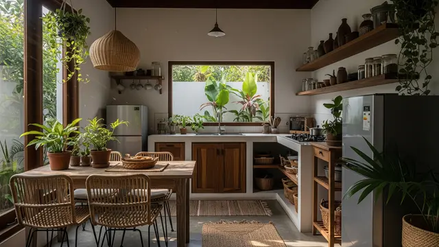 Inspirasi Dapur Kecil untuk Memasak Lama Tanpa Terasa Panas/Foto: AI Generated