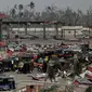 Kerusakan parah terjadi di desa nelayan Penthakata di Kota Puri, akibat hantaman dahsyat Topan Fanni (AP Photo)