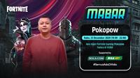 Main bareng Fortnite bersama Pokopow, Rabu (23/12/2020) pukul 19.00 WIB dapat disaksiakn melalui Vidio, laman Bola.com, dan Bola.net. (Dok. Vidio)