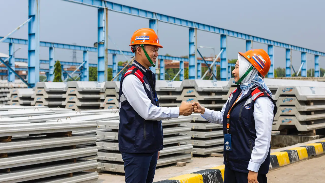 Selama  2024, PT Waskita Beton Precast Tbk mencatatkan total Nilai Kontrak Baru (NKB) sebesar Rp2,37 triliun dan mencapai target tahun 2024. (Istimewa)