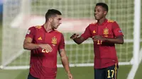 Selebrasi Pemain Spanyol saat Lumat Ukraina di UEFA Nations League (Ist)