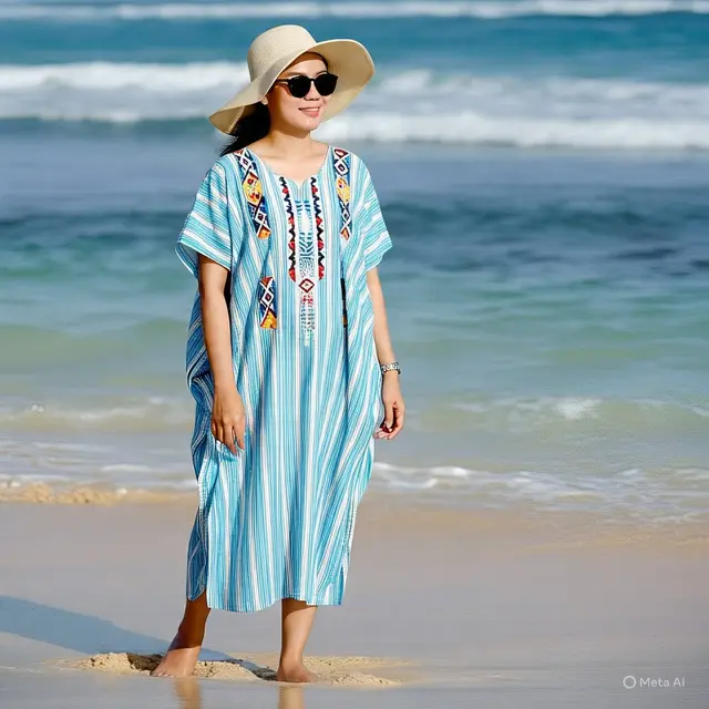 Outfit Ibu-Ibu ke Pantai