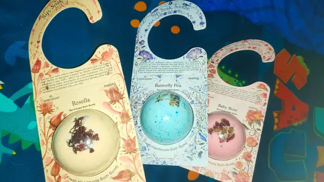 Esterakyat x Maiimi luncurkan tiga varian bathbomb dari bahan teh premium Indonesia