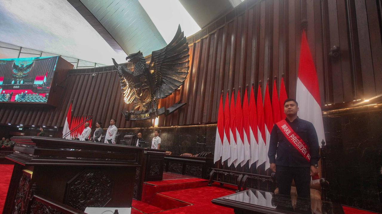 FOTO: Gladi Kotor Sidang Tahunan MPR, Prabowo Akan Sampaikan Pidato Perdana sebagai Presiden