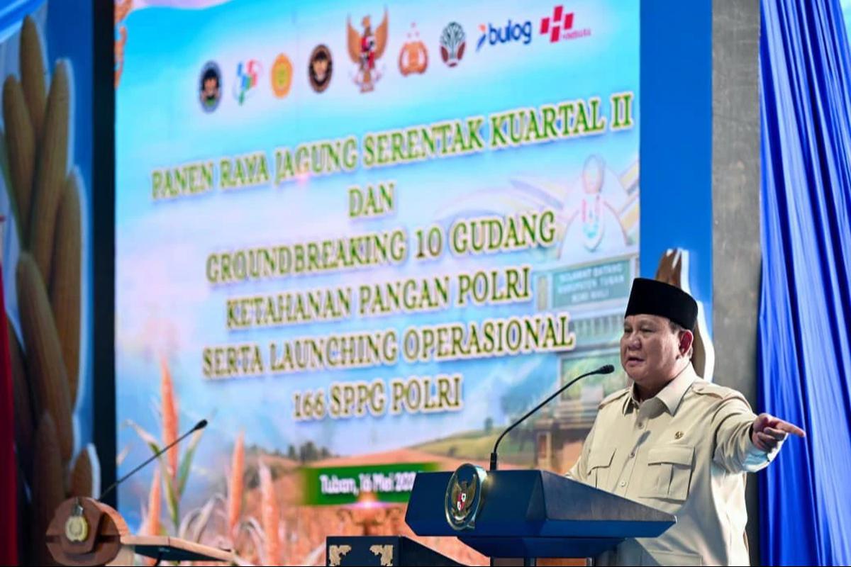 FOTO: Prabowo Panen Jagung dan Luncurkan Operasional Ketahanan Pangan