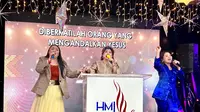 Kebaktian Kebangunan Rohani (KKR) Natal yang digelar oleh GBI HMJ Kota Wisata di Ruko Sentra Eropa, Cibubur, Sabtu (21/12/2024). (IST)