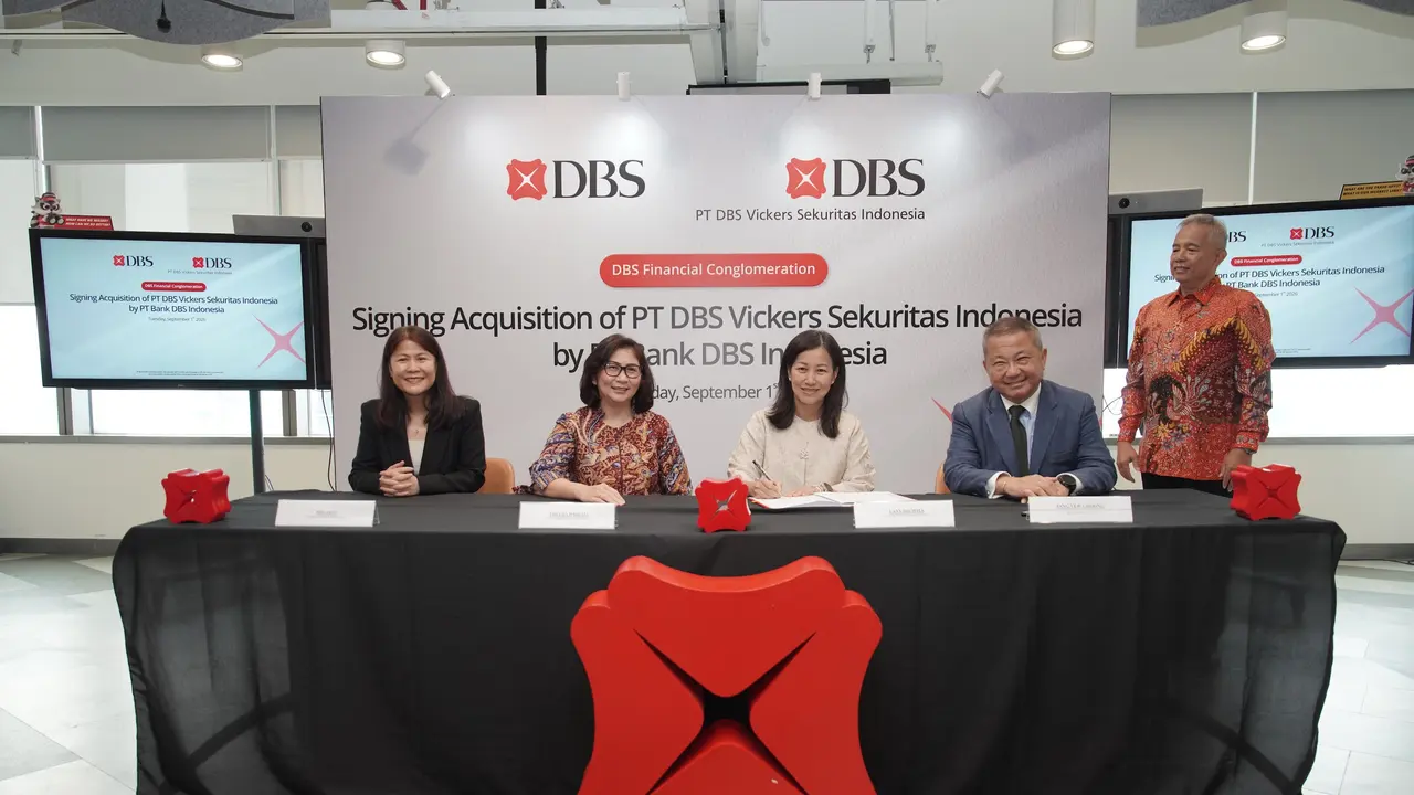 Bank DBS Indonesia mengambil alih 99% saham DBS Vickers Sekuritas sebagai bagian dari pembentukan Konglomerasi Keuangan DBS. (Dok DBS)
