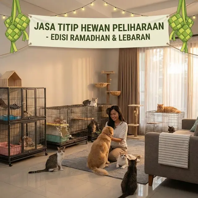 Jasa titip hewan peliharaan di rumah (Gemini AI)