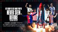 La Liga bersiap menyambut bergulirnya kompetisi musim 2025/2026. La Liga meluncurkan kampanye "See What You’ve Never Seen Before". (La Liga)