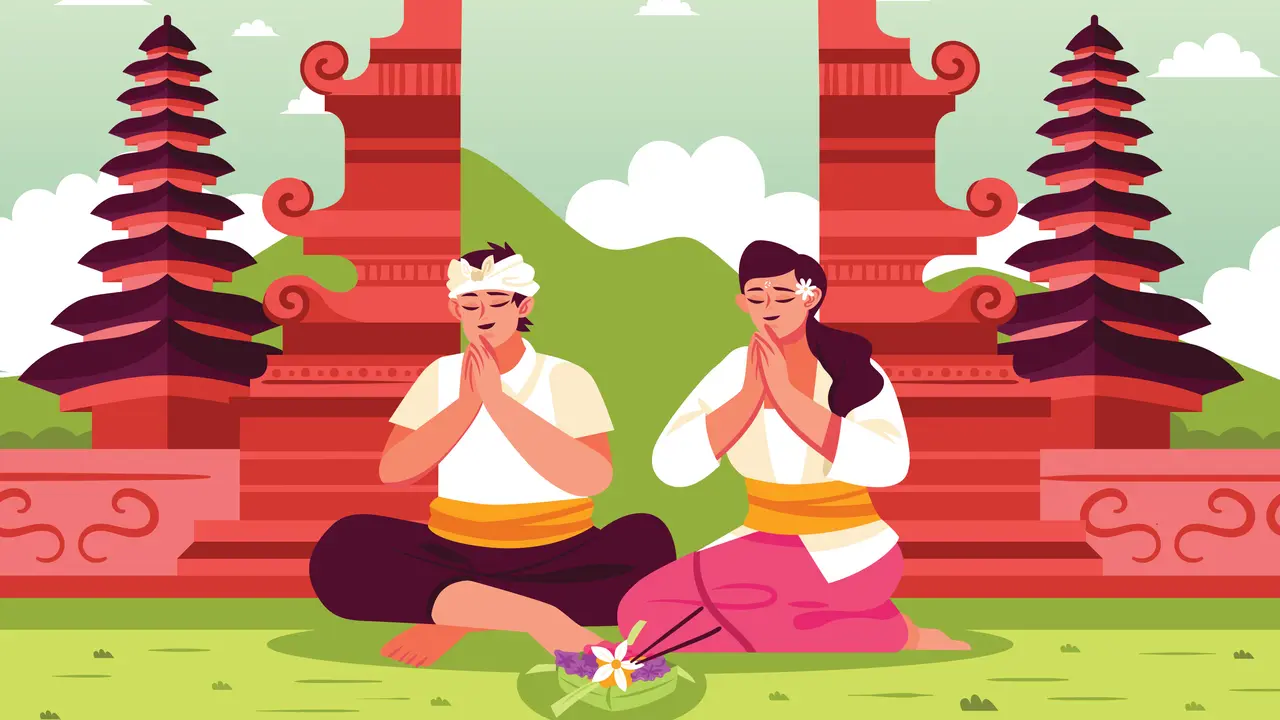 Ilustrasi Hari Raya Galungan dan Kuningan