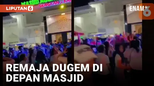 VIDEO: Viral! Sekumpulan Remaja Dugem di Depan Masjid