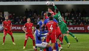 Laga antara Timnas Italia melawan Timnas Moldova pada lanjutan Kualifikasi Piala Dunia 2026 zona Eropa -&nbsp;AP Photo/Aurel Obreja